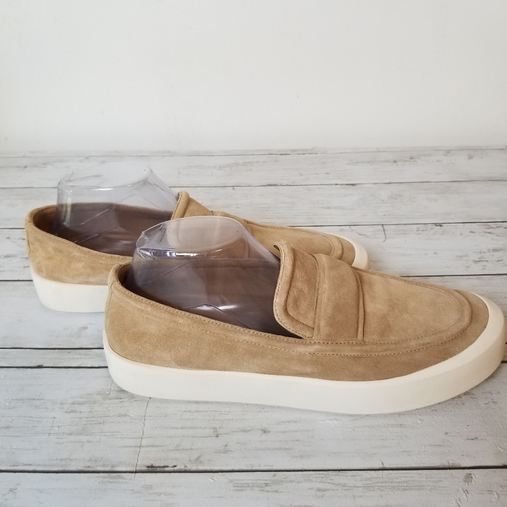 Vince Ghita Suede Platform Penny Loafers